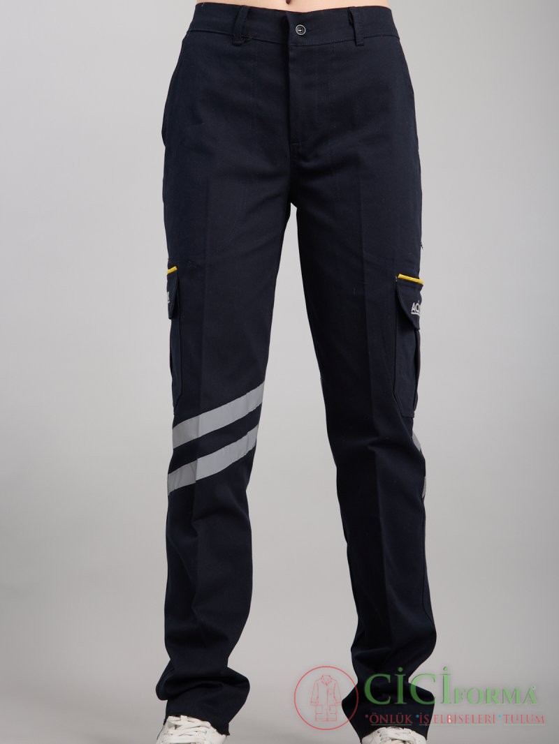 112 Acil Likrali Gabardin Pantolon 