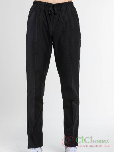 Tek Alt Siyah Pantolon