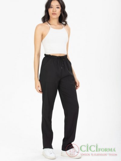 Soft Likralı Siyah Bayan Tek Alt